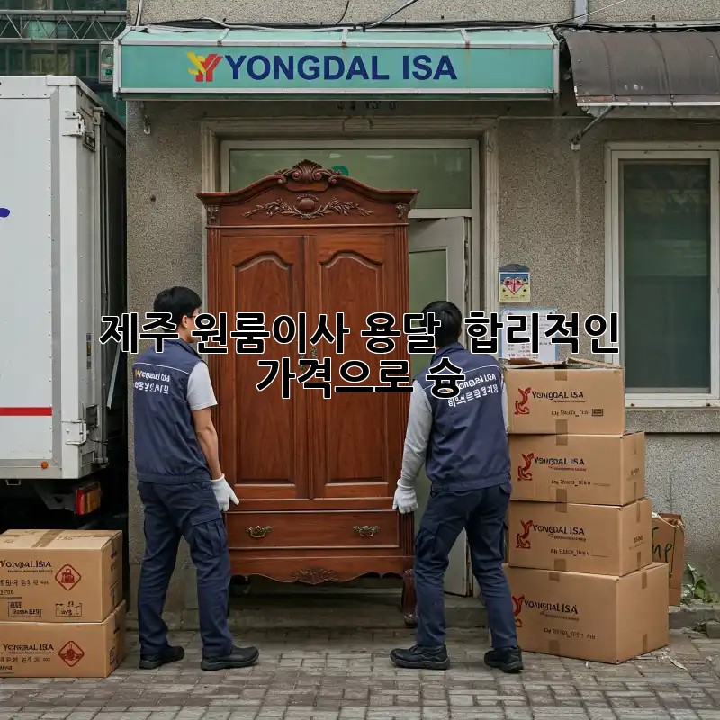 제주 원룸이사 용달, 💰 합리적인 가격으로 슝💨