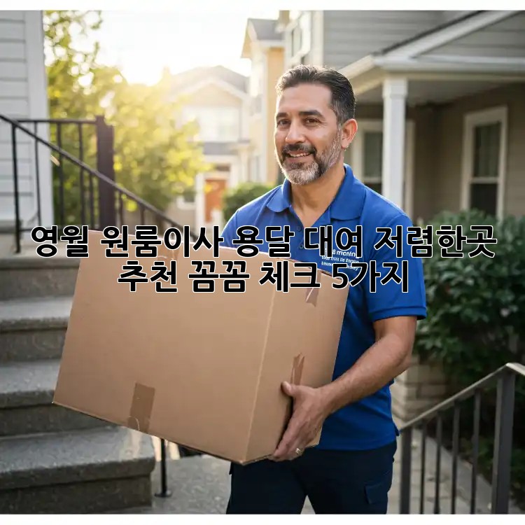 영월 원룸이사 용달 대여, 저렴한곳 추천! 꼼꼼 체크 5가지! ✨