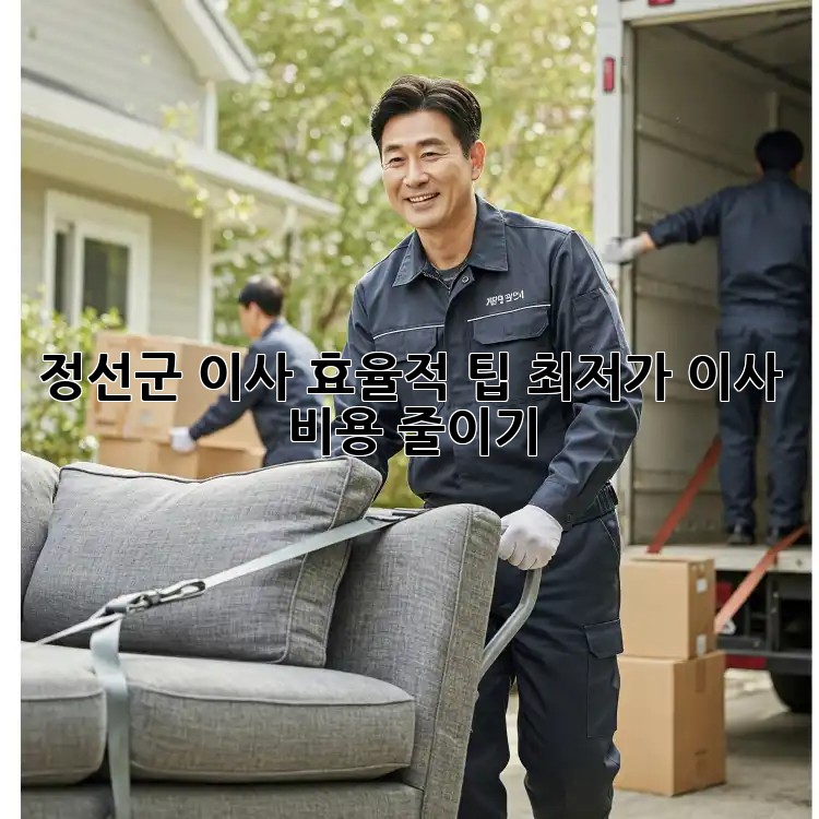 정선군 이사 효율적 팁: 최저가 이사 비용 줄이기 💯
