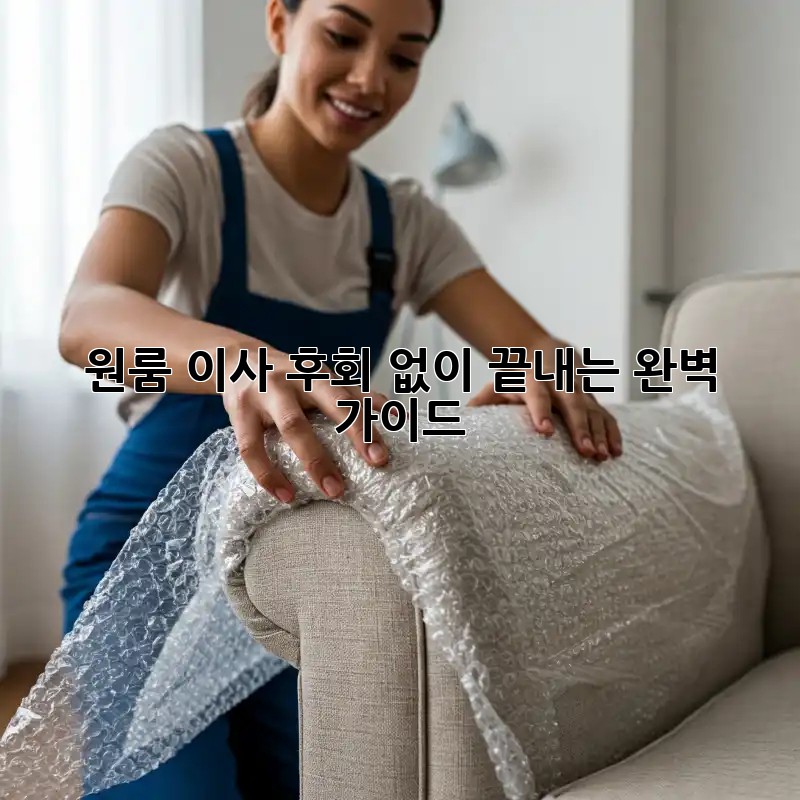 원룸 이사, 후회 없이 끝내는 완벽 가이드!