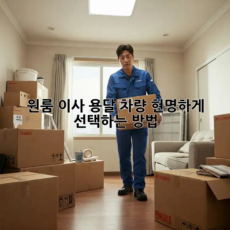 원룸 이사, 용달 차량 현명하게 선택하는 방법