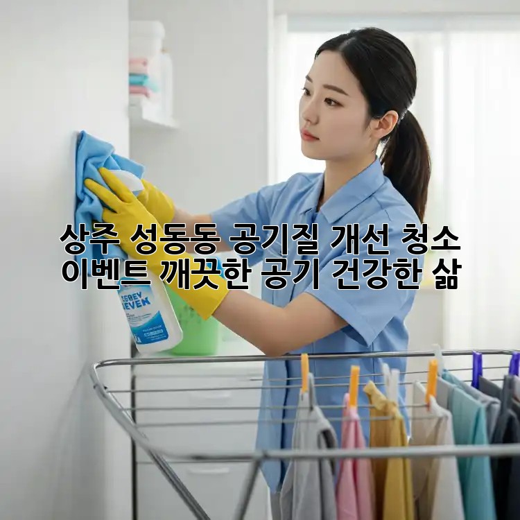 상주 성동동 공기질 개선 청소 이벤트! 깨끗한 공기, 건강한 삶!