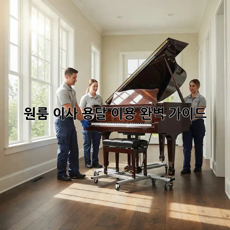 원룸 이사, 용달 이용 완벽 가이드!