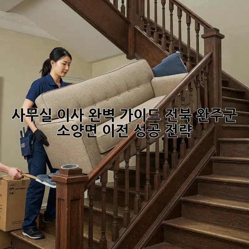 사무실 이사, 완벽 가이드: 전북 완주군 소양면 이전 성공 전략