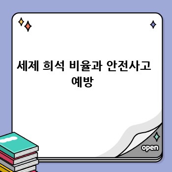 세제 희석 비율과 안전사고 예방 