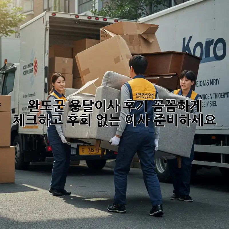 완도군 용달이사 후기: 꼼꼼하게 체크하고 후회 없는 이사 준비하세요!