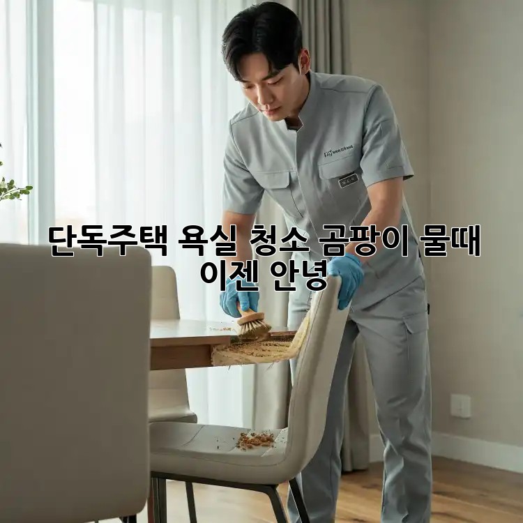 단독주택 욕실 청소, 곰팡이 물때 이젠 안녕!