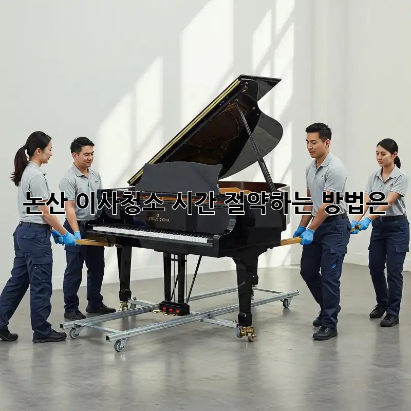 논산 이사청소, 시간 절약하는 방법은?