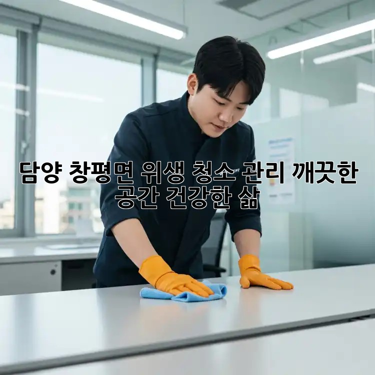 담양 창평면 위생 청소 관리: 깨끗한 공간, 건강한 삶