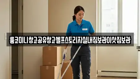 룸코미니창고공유창고셀프스토리지실내짐보관이삿짐보관