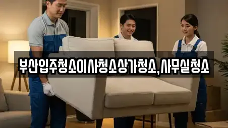 부산입주청소이사청소상가청소,사무실청소