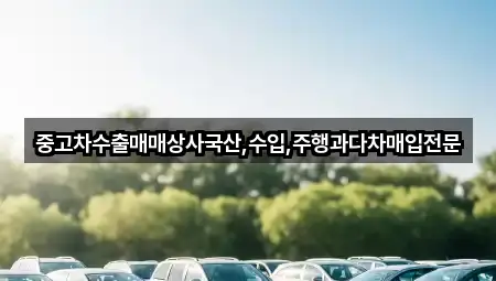 중고차수출매매상사국산,수입,주행과다차매입전문