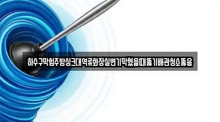 배관 청소 경기 광명 노온사동 4곳, 업체 확인