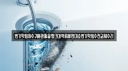 변기막힘하수구배관뚫음씽크대역류세면대소변기막힘수전교체수리