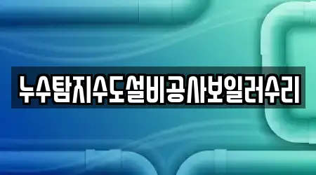 누수탐지수도설비공사보일러수리