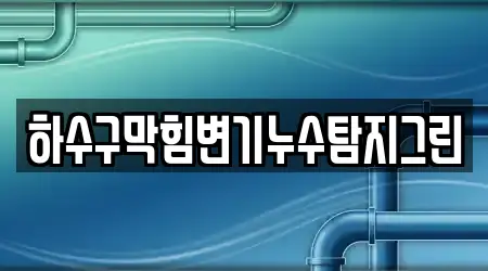 하수구막힘변기누수탐지그린