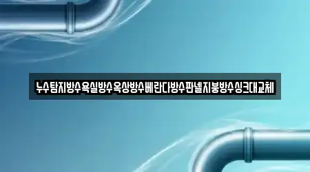 누수탐지방수욕실방수옥상방수베란다방수판넬지붕방수싱크대교체