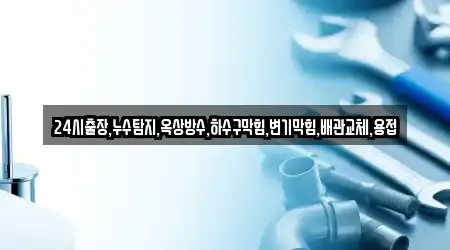 24시출장,누수탐지,옥상방수,하수구막힘,변기막힘,배관교체,용접