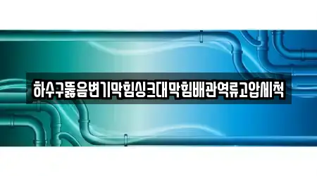 하수구뚫음변기막힘싱크대막힘배관역류고압세척