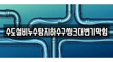 수도설비누수탐지하수구씽크대변기막힘