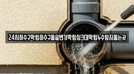 하수구막힘 8곳 길찾기 송학동