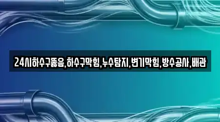 24시하수구뚫음,하수구막힘,누수탐지,변기막힘,방수공사,배관