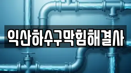 익산하수구막힘해결사