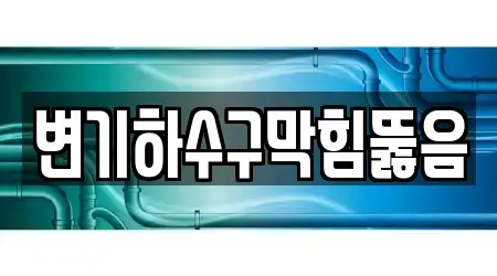 변기하수구막힘뚫음
