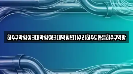 하수구막힘싱크대막힘씽크대막힘변기수리하수도뚫음하수구약방