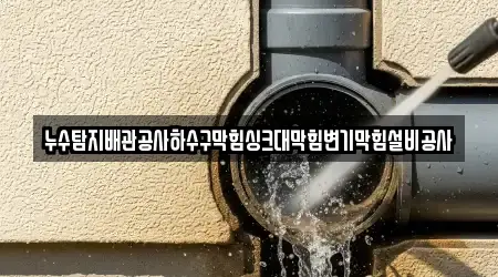 누수탐지배관공사하수구막힘싱크대막힘변기막힘설비공사