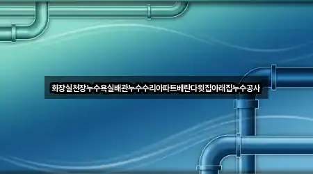 빠른 지도열기: 길음동 누수 수리 5곳