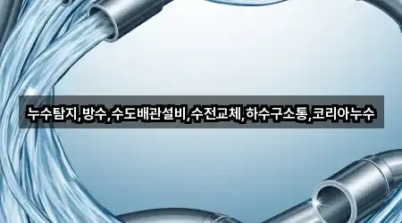 누수탐지,방수,수도배관설비,수전교체,하수구소통,코리아누수