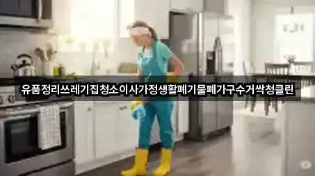 유품정리쓰레기집청소이사가정생활폐기물폐가구수거싹청클린