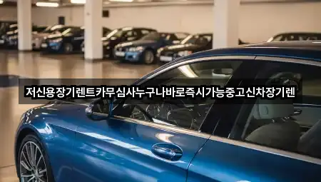 저신용장기렌트카무심사누구나바로즉시가능중고신차장기렌