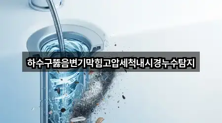 하수구뚫음변기막힘고압세척내시경누수탐지