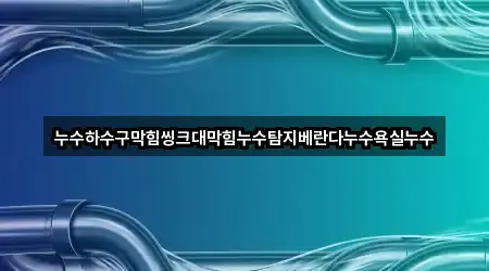 누수하수구막힘씽크대막힘누수탐지베란다누수욕실누수