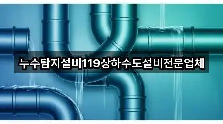 누수탐지설비119상하수도설비전문업체