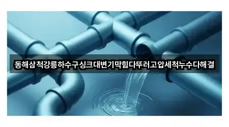 동해삼척강릉하수구싱크대변기막힘다뚜러고압세척누수다해결