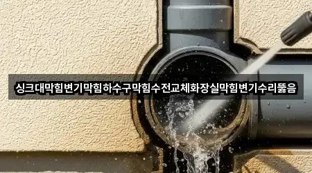 싱크대막힘변기막힘하수구막힘수전교체화장실막힘변기수리뚫음