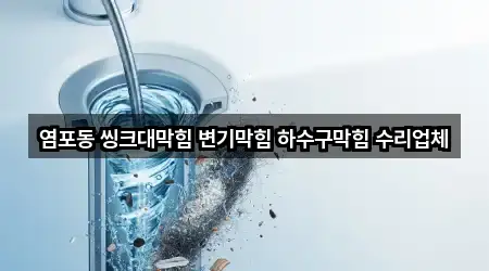 염포동 씽크대막힘 변기막힘 하수구막힘 수리업체