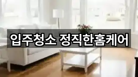 입주청소 정직한홈케어