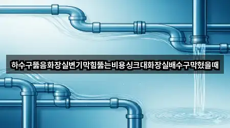 하수구뚫음화장실변기막힘뚫는비용싱크대화장실배수구막혔을때