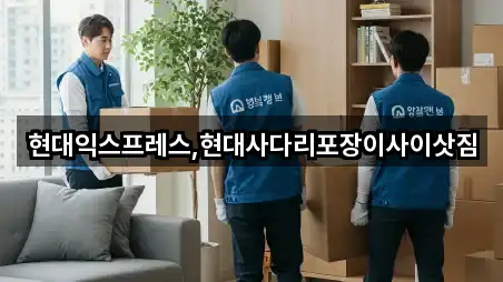 현대익스프레스,현대사다리포장이사이삿짐