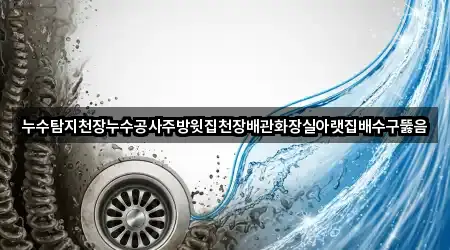 누수탐지천장누수공사주방윗집천장배관화장실아랫집배수구뚫음