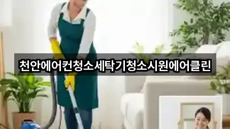 천안에어컨청소세탁기청소시원에어클린