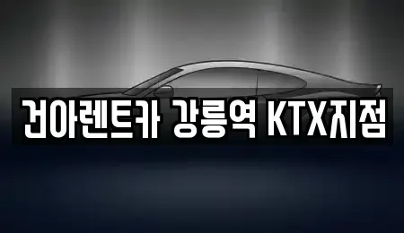 강원 강릉시 죽헌동 렌트카 전문 건아렌트카 강릉역 KTX지점