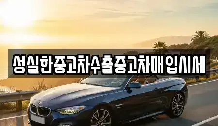 강원 원주시 중고차매입 전문 성실한중고차수출중고차매입시세