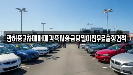 강원특별자치도 원주시 평원동 중고차 전문 관허중고차매매매각즉시송금당일이전무료출장견적