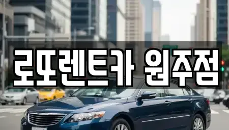 강원특별자치도 원주시 흥업면 장기렌트카 전문 로또렌트카 원주점