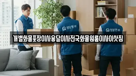 개별화물포장이사용달이사전국화물원룸이사이삿짐